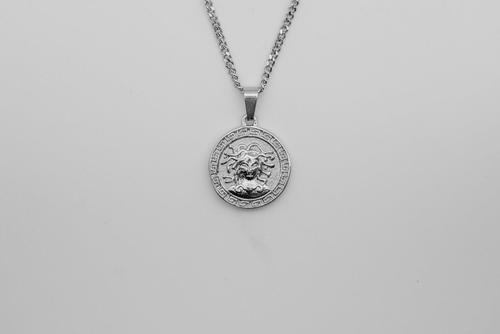 Medusa Pendant Necklace - Silver necklace Midnight City Jewellery 