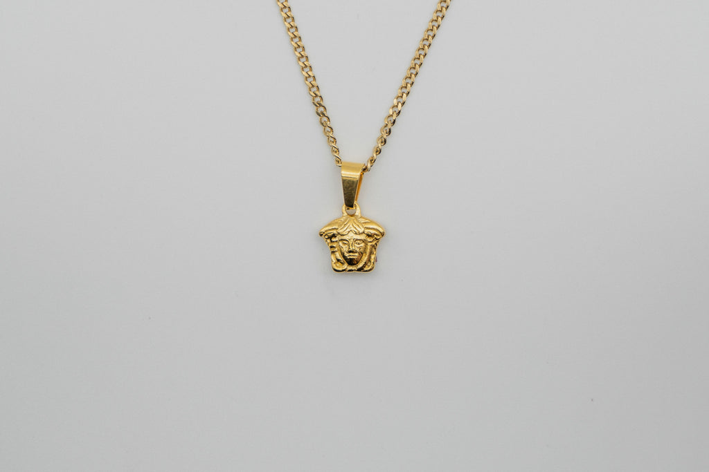 Mini Medusa Pendant Necklace - Gold necklace Midnight City Jewellery 