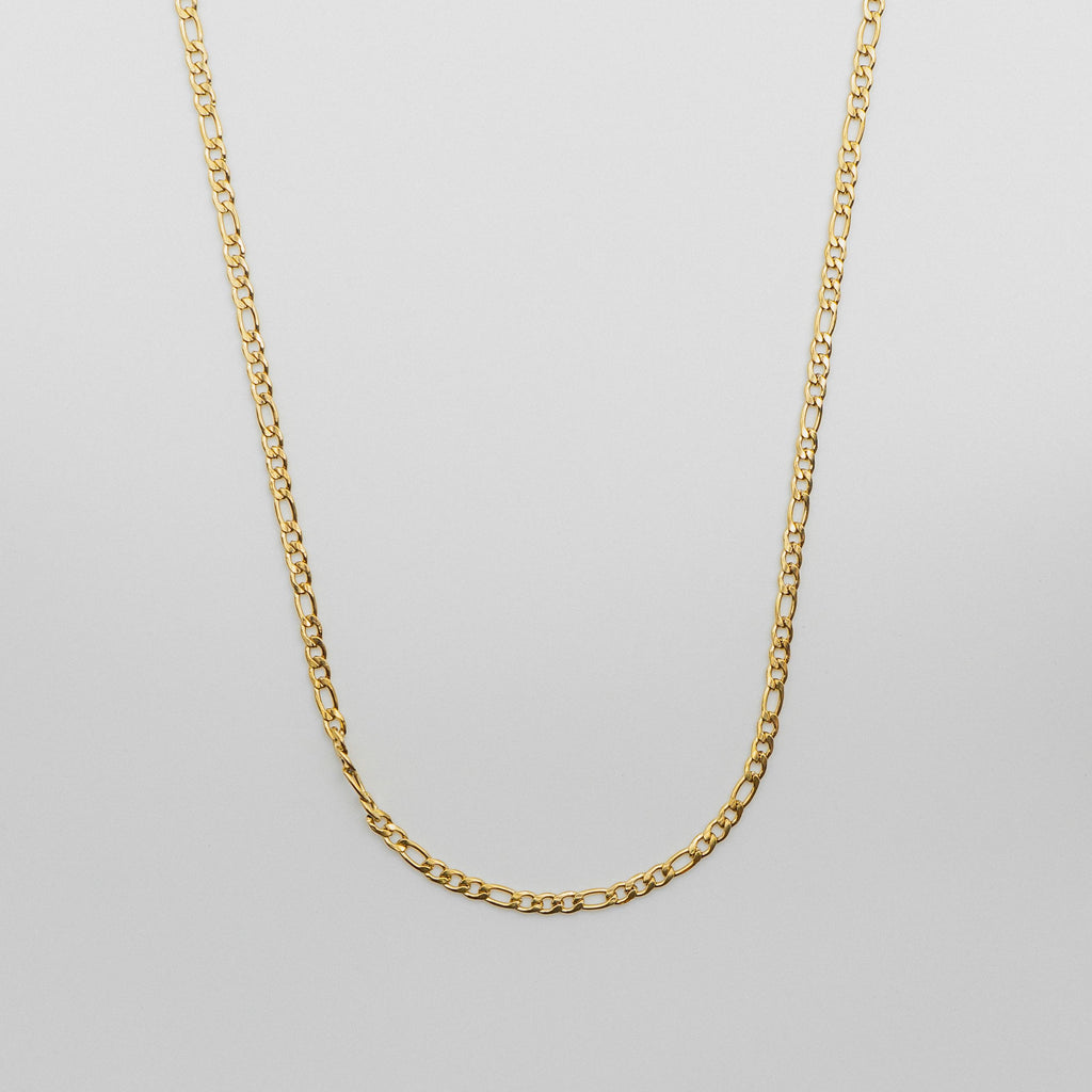 Figaro Chain - Gold chain Midnight City Jewellery 