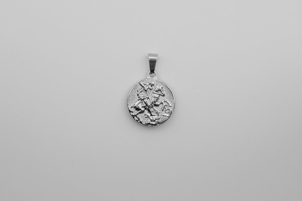 St George Pendant - Silver pendant Midnight City Jewellery 