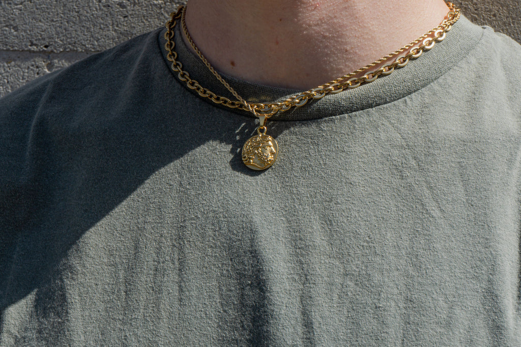 Zeus Pendant Necklace - Gold necklace Midnight City Jewellery 