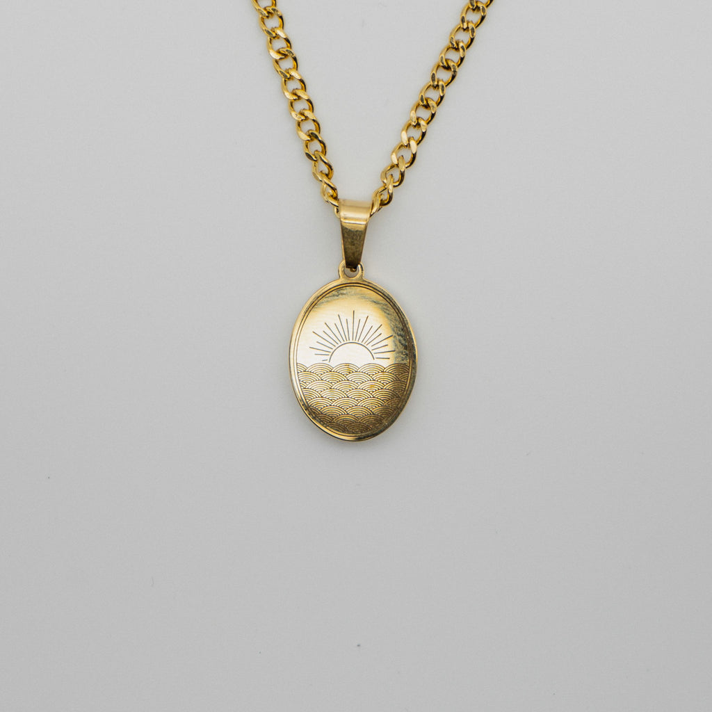 Sunrise Necklace - Gold necklace Midnight City Jewellery 