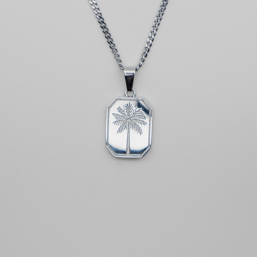 Palms Pendant Necklace - Silver necklace Midnight City Jewellery 