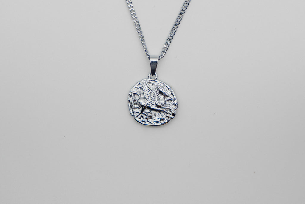 Pegasus Pendant Necklace - Silver necklace Midnight City Jewellery 