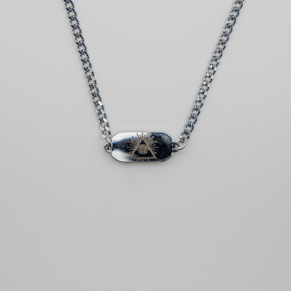 Illuminati Necklace - Silver (50cm Chain 3mm) necklace Midnight City 