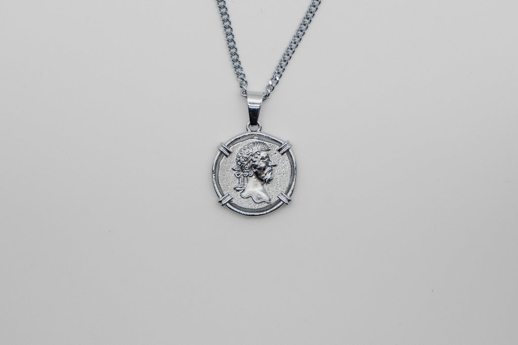 Aurelius Pendant Necklace - Silver necklace Midnight City Jewellery 