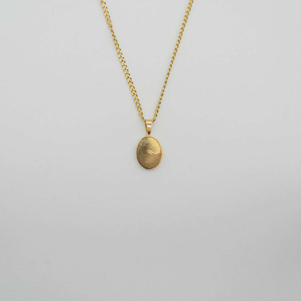 Sunrise Necklace - Gold necklace Midnight City Jewellery 