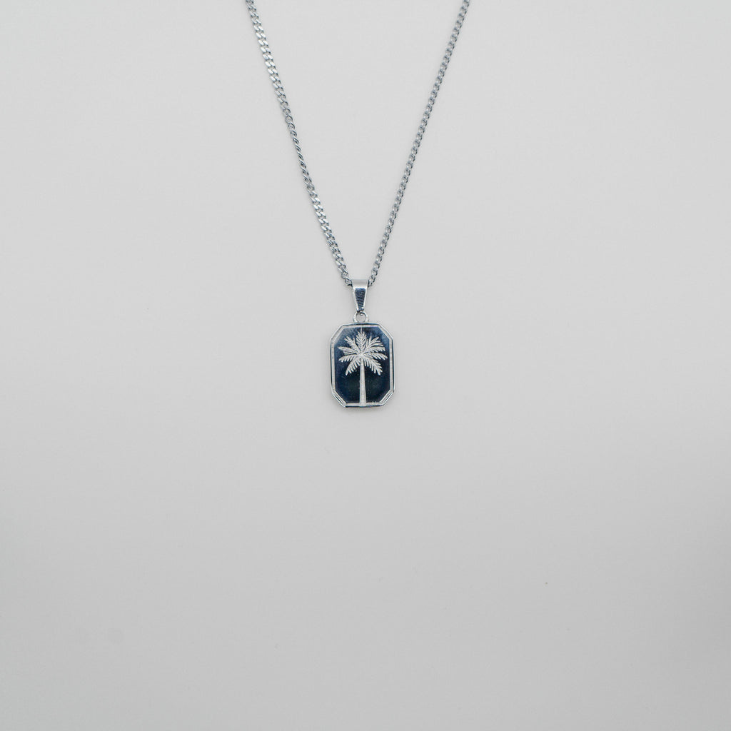 Palms Pendant Necklace - Silver necklace Midnight City Jewellery 
