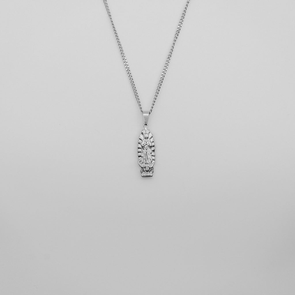 Mother Mary Pendant Necklace - Silver necklace Midnight City Jewellery 