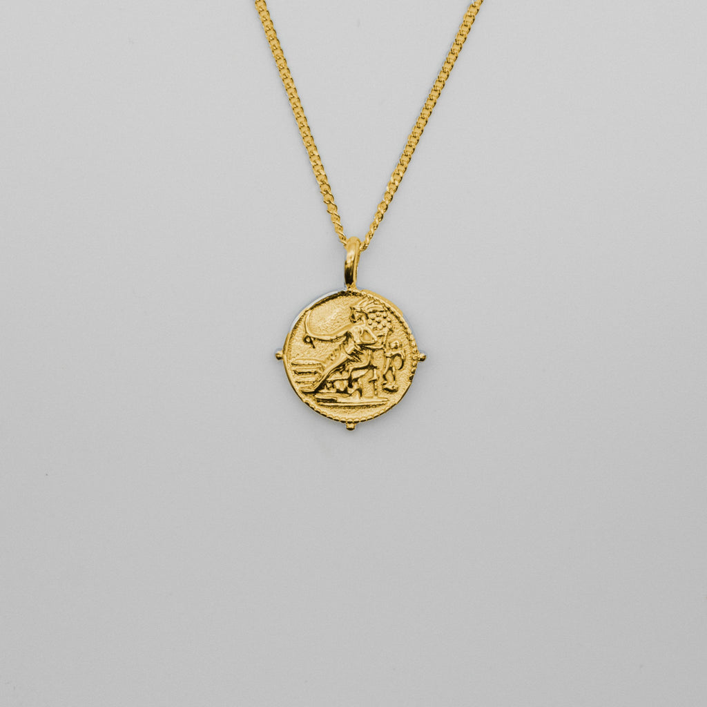 Aphrodite Pendant Necklace - Gold necklace Midnight City Jewellery 