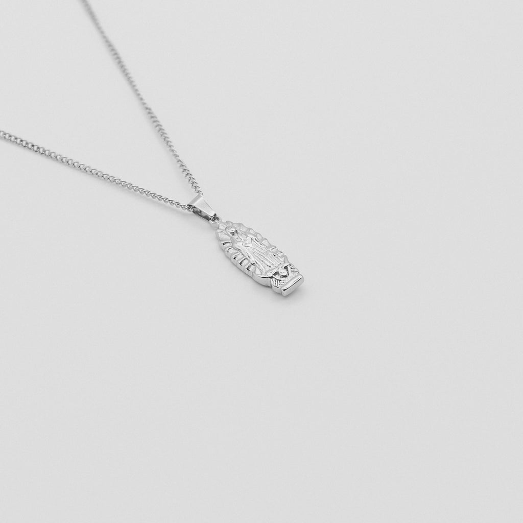 Mother Mary Pendant Necklace - Silver necklace Midnight City Jewellery 