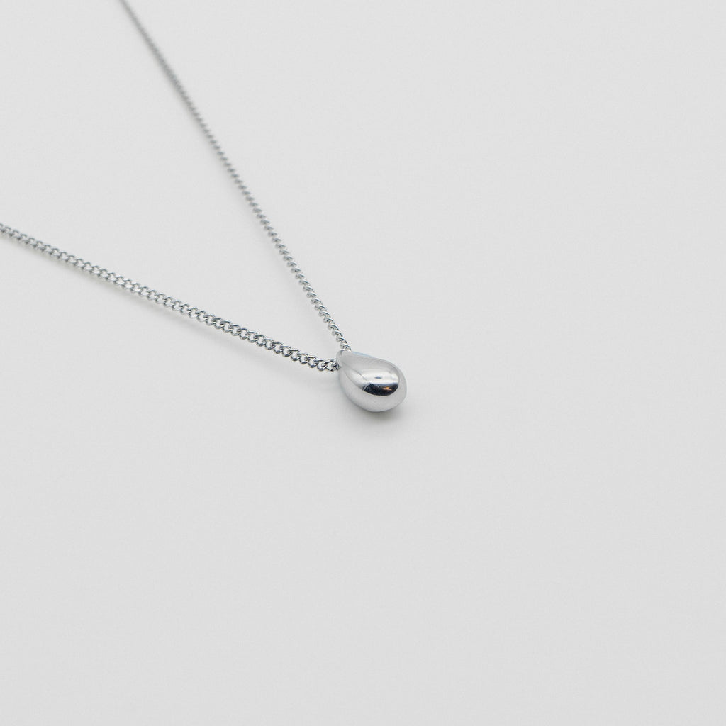 Waterdrop Necklace - Silver Midnight City 