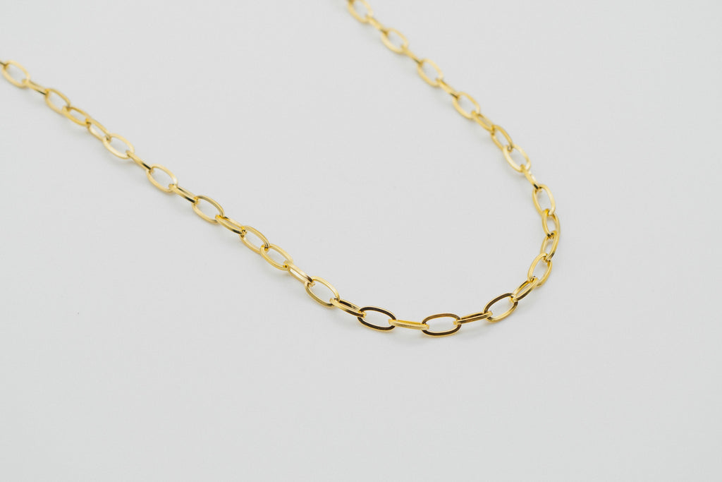 Paper Clip Chain - Gold chain Midnight City Jewellery 