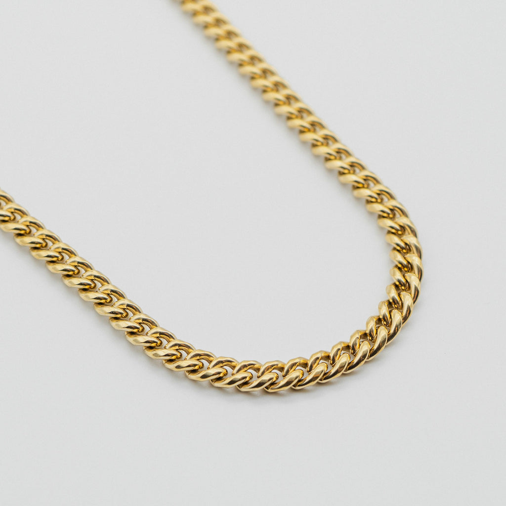 Heavyweight Cuban Chain - Gold 8mm chain Midnight City Jewellery 