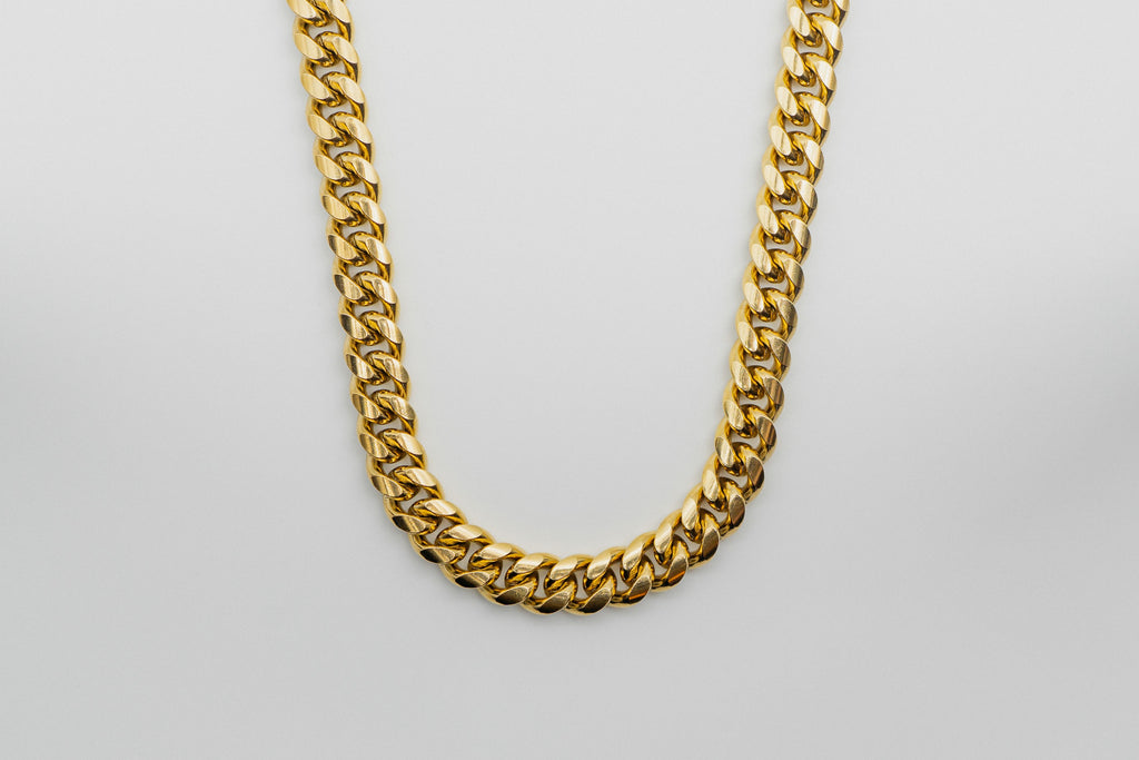 Heavyweight Cuban Chain - Gold 12mm chain Midnight City Jewellery 