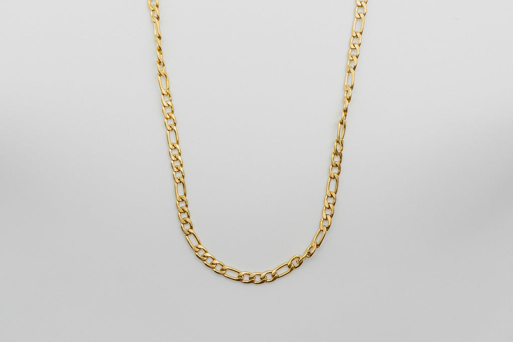 Figaro Chain - Gold 6mm chain Midnight City Jewellery 