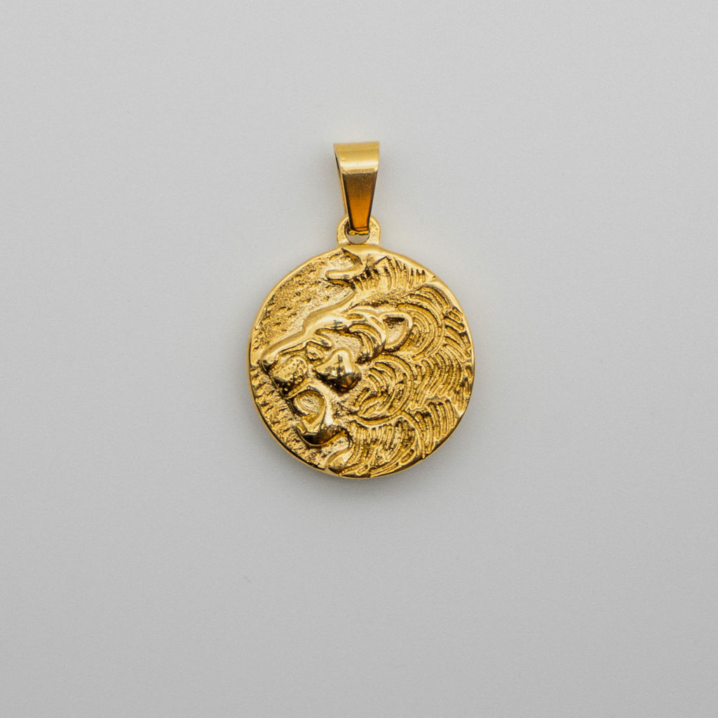 Lion Pendant - Gold pendant Midnight City Jewellery 