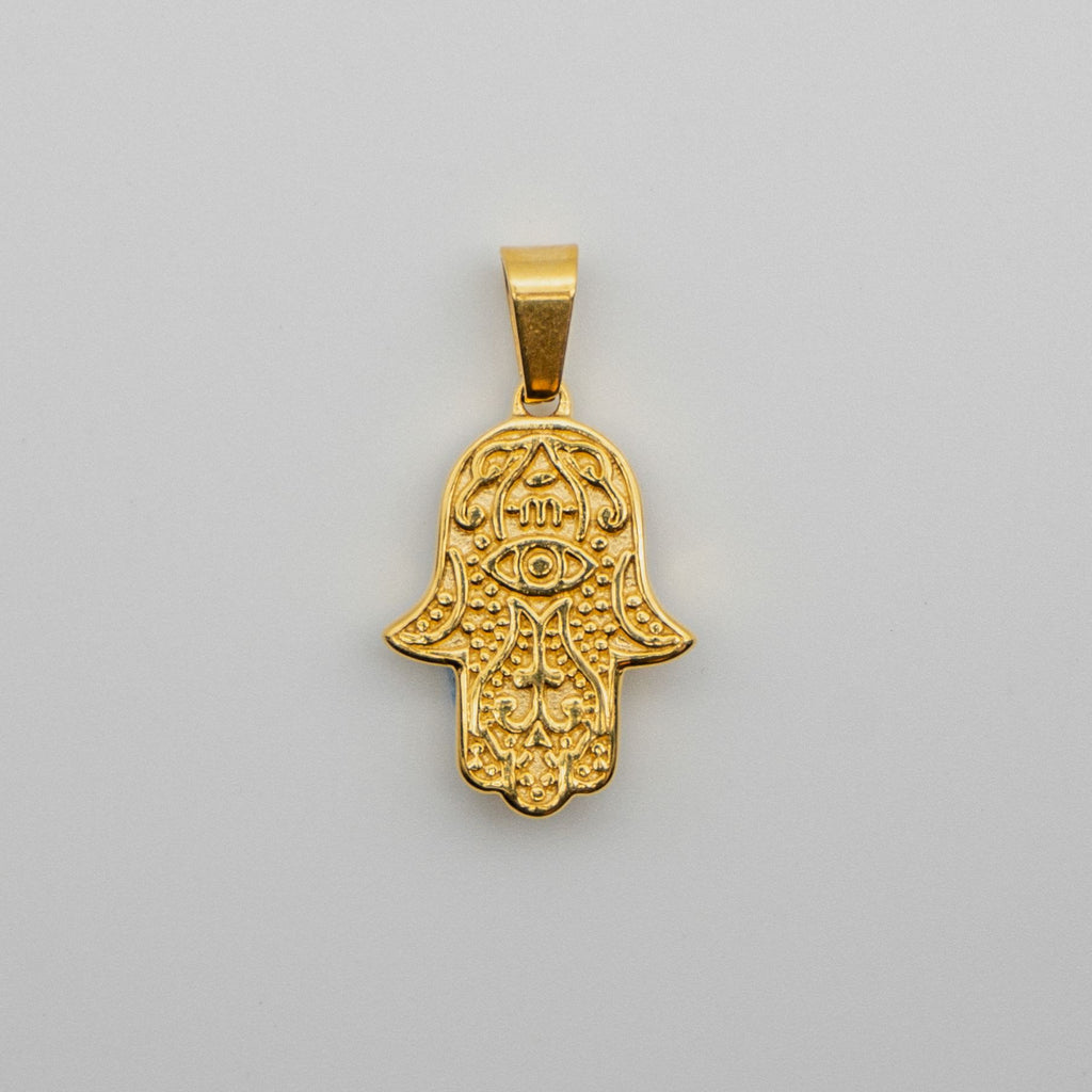 Hamsa Pendant - Gold pendant Midnight City Jewellery 