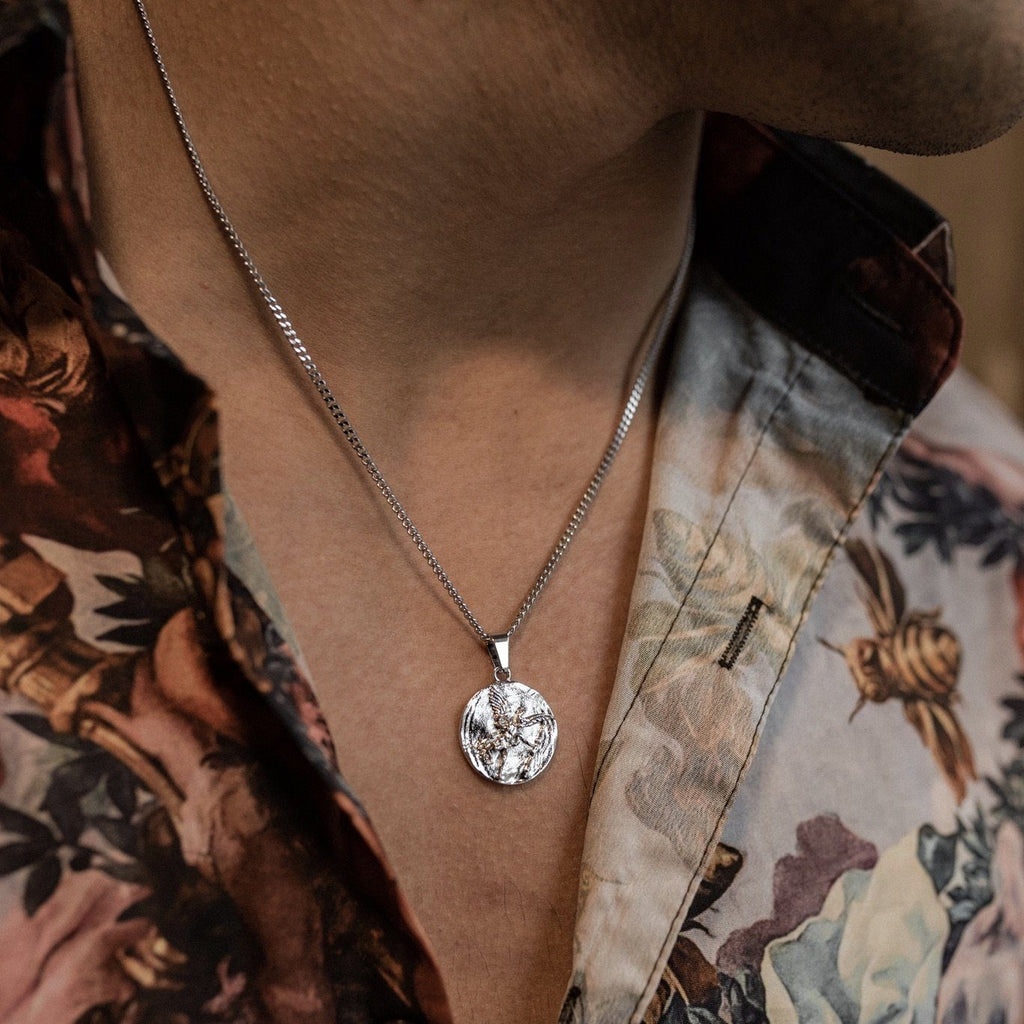 Eros Pendant Necklace - Silver necklace Midnight City Jewellery 